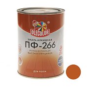 Эмаль алк. ПФ-266 Желто-коричневая&nbsp;&nbsp;0,9кг "Олеколор" 