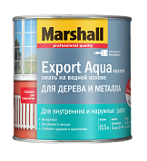 Эмаль акриловая&nbsp;&nbsp;EXPORT аква белая п/мат. 0,5л